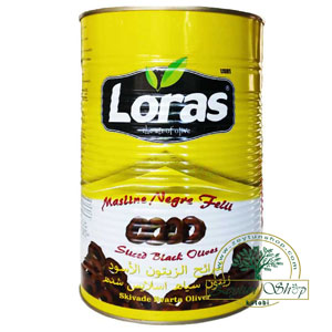 زیتون سیاه اسلایس لوراس 2 کیلو گرم خالص